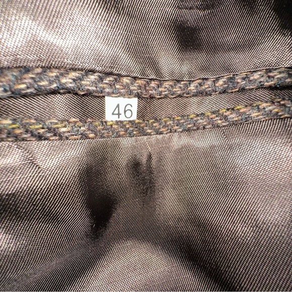 English Manor Blazer Mens 46 Herringbone Tweed Sport Coat Equestrian Heritage - Picture 11 of 13